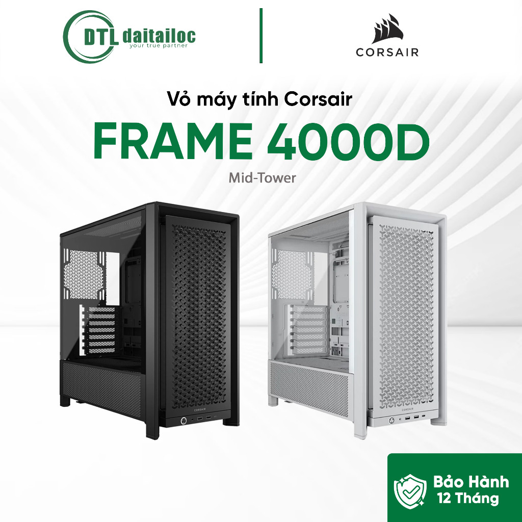 Vỏ máy tính case Corsair FRAME 4000D | Chính hãng | Bảo hành 12 tháng