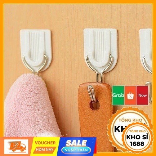 Vỉ 06 móc dính tường (móc dán tường) chắc chắn E716