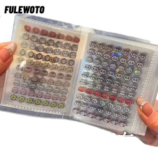  Nhãn dán nhật ký FILEWOTO Nhãn dán móng tay mềm Mini Nhãn dán sách tự dính nổi hoạt hình dễ thương cho trẻ em 