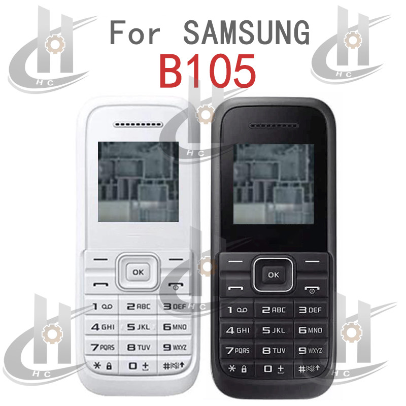 Vỏ điện thoại di động đầy đủ Vỏ pin + Bộ phận sửa chữa bàn phím tiếng Anh cho Samsung Galaxy B105 B1