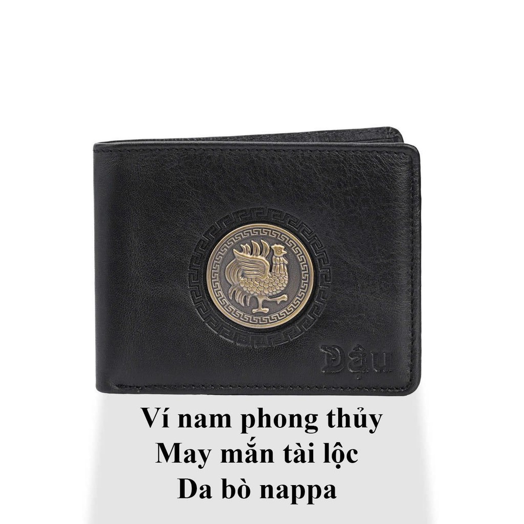 ví 12 con giáp da bò nappa khóa đồng 3D con giáp đem lại may mắn tài Lộc, bóp đựng tiền, đựng thẻ hì