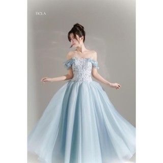  TIELA Đầm váy dài kết hoa-Lilla Dress 