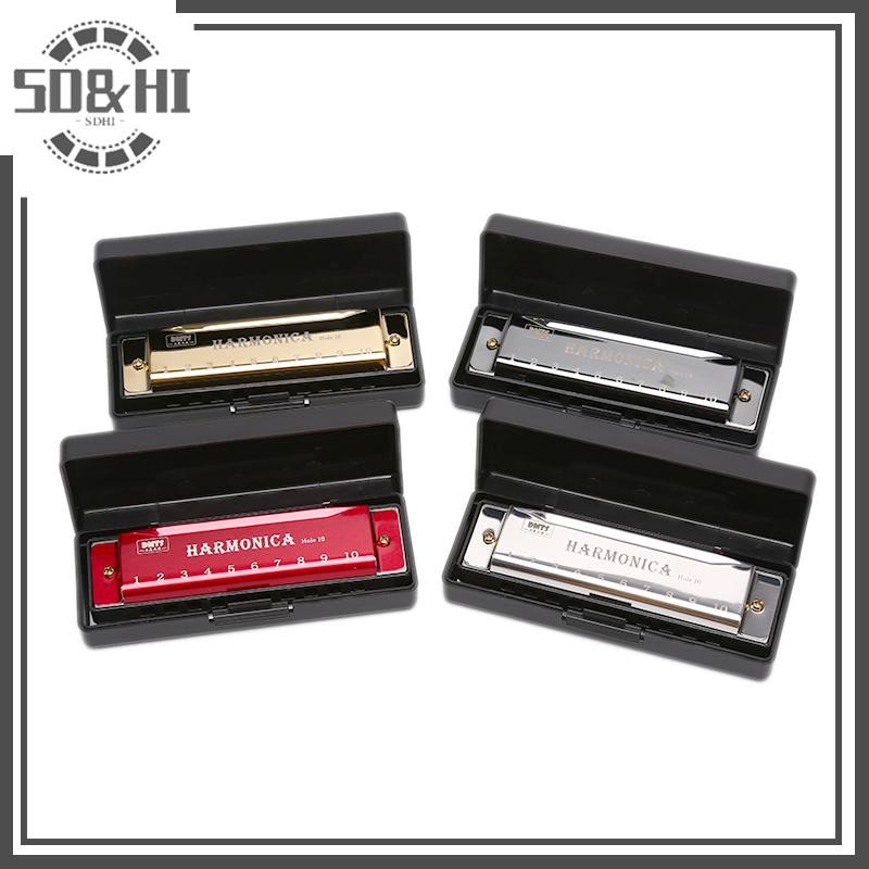 Đàn harmonica miệnguzzle 10 lỗ, phù hợp cho người mới học nhạc