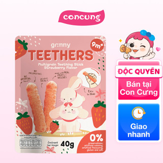 Bánh Gặm Nướu Ngũ Cốc Grinny Vị Dâu Tây