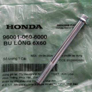  Bu lông 6x60 bắt lốc giữa Honda Future Neo Future X 2  Future 125 Future Led  phụ tùng chính hãng mã 960010606000 