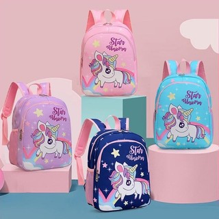 🎉Mùa khai giảng🎊Đảm bảo giá thấp nhất🎊Hoạt Hình Mới Kỳ Lân Mẫu Giáo Schoolbag 3-6 Tuổi Nữ Sinh Dễ Thương Ba Lô Dung Tích Lớn Ba Lô