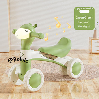 Xe đạp cân bằng Bololo Không có bàn đạp Xe tay ga trẻ em Xe đạp cân bằng cho trẻ mới biết đi Luge Bốn bánh