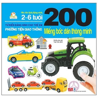 Sách - 200 miếng bóc dán thông minh - phương tiện giao thông