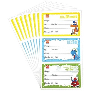 Nhãn vở cool 8 tờ x 3