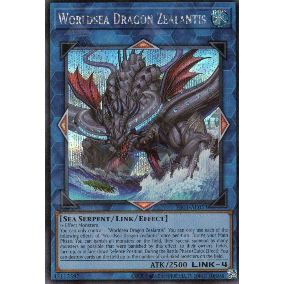 [ Bài Yugioh Chính Hãng ] ES01-AE053 Worldsea Dragon Zealantis