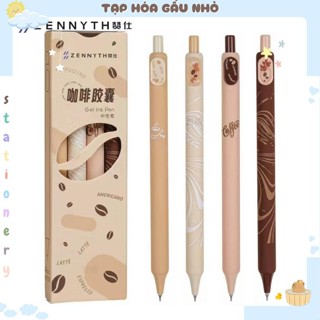  Bút gel Zennyth LATTE COFFEE chính hãng Bút bi gel mực đen ngòi ST 0.5mm  Taphoagaunho  