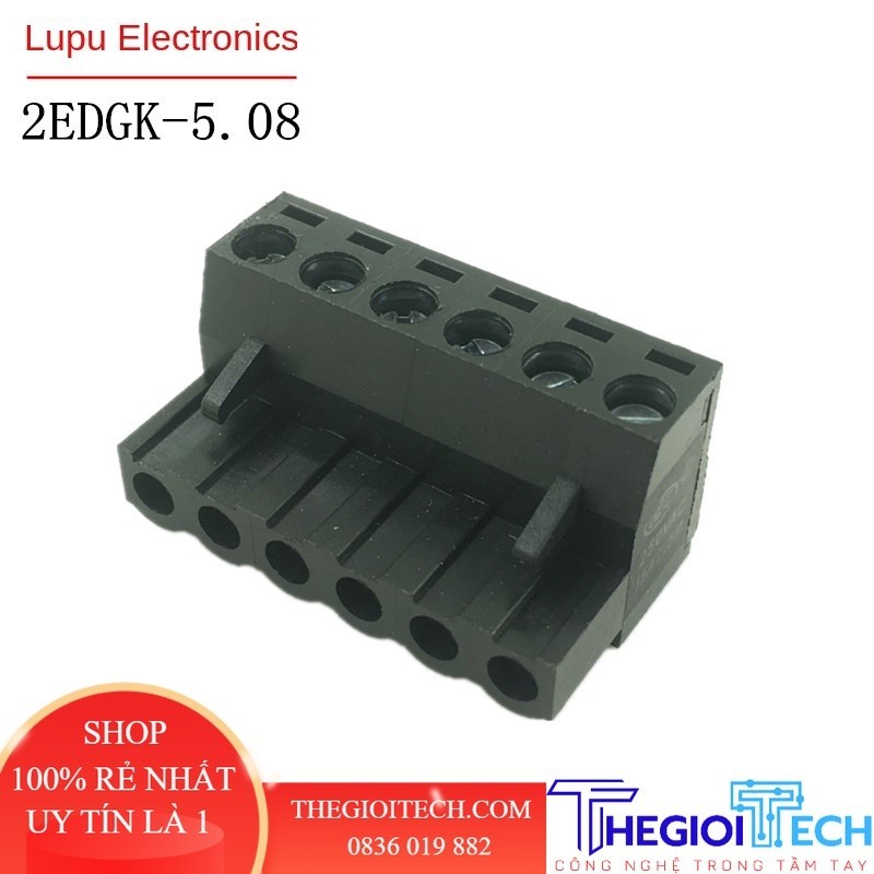Domini đầu nối Thiết Bị Đầu Cuối PCB Màu Đen 2EDGK 5.08Mm Khối đầu nối cắm rời EDGK khoảng cách 5.08mm - 5P