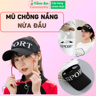 Mũ chống nắng rộng vành nửa đầu dễ phối đồ, nón rộng vành ngăn uv