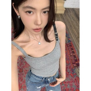 752#吊带小背心女夏季内搭打底上衣外穿美背自带胸垫内衣文胸一体