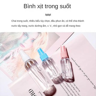 Trang điểm Bình tưới nước nhỏ 30 / 50 / 100ml Bình xịt cầm tay Hydrating Fine Mist Spray Chai hoạt hình Chai xịt nhỏ trong suốt