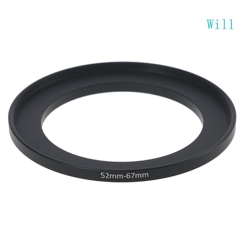 Will Metal 52mm-67mm Step Up Filter Lens Ring Adapter 52-67 mm 52 đến 67 Bước