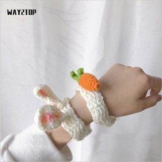 WAY2TOP Đeo Tay Đan Len Hình Động Vật Dễ Thương Dành Cho Bé Gái