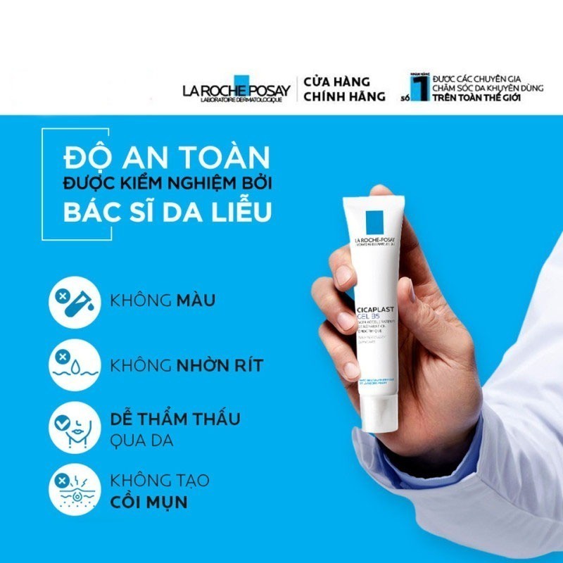 Kem dưỡng giảm mụn ,mờ sẹo, ngăn ngừa vết thâm La Roche Posay Cicaplast Gel B5 40ml.