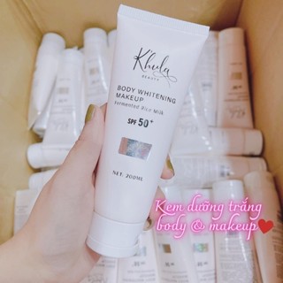  Kem makeup body K’hula Beauty Whitening Makeup dưỡng trắng nâng tone tức thì chống nắng SPF50+ - MÈO BEAUTY 