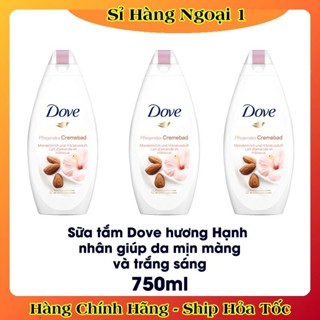 [Hàng nội địa Đức] Sữa tắm Dove 750ml hạnh nhân và hương hoa của Đức -DATE MỚI ĐỦ BILL