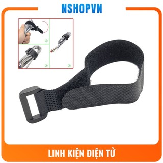 Dây dán Velcro khóa nhựa buộc gọn dây điện dây cáp, dây gai quấn cáp