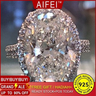 Aifei Jewellery Women Ring Mosaic Diamond 925 Sterling Silver R729