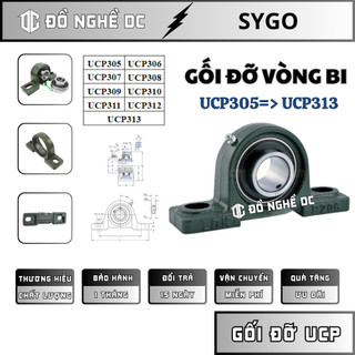 Gối đỡ vòng bi, gối đỡ bạc đạn ucp sygo ukb ucp305, ucp306, ucp307, ucp308, ucp309, ucp310, ucp311, ucp312, ucp313