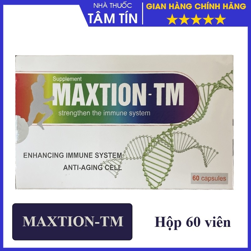 MAXTION TM hỗ trợ tăng cường hệ miễn dịch hộp 60 viên