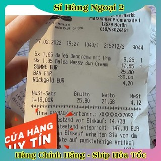 COMBO Kem làm phồng tóc, bột phồng tóc, dưỡng tóc Balea của Đức - Đủ Bill