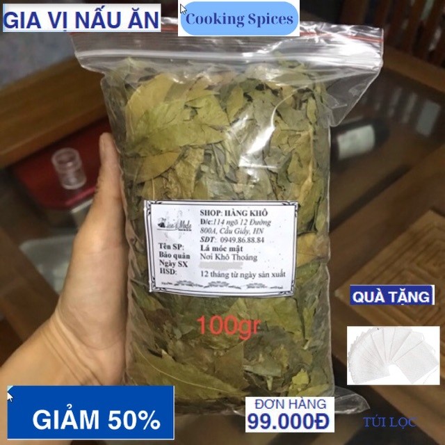 100gr Lá Móc Mật Tây Bắc( cam kết lá có mùi thơm)