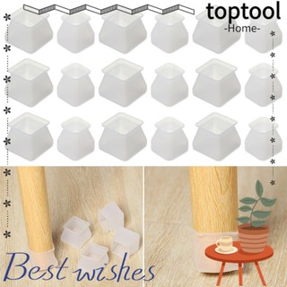 Toptool Ghế Chân Mũ Miếng Lót Chân Trắng Xám Nhỏ Vuông Lớn