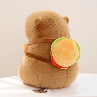  Ba lô kẹp thịt capybara capybara, đồ chơi sang trọng siêu mềm dễ thương