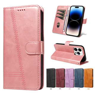 Ốp Lật Samsung Galaxy A9 A7 A6 A5 A3 J7 J6 J5 J4 J3 Prime Plus Pro A510 J610F J530 J510 J415 J330 J310 2018 2017 2016 Vỏ Ví Da Khe Cắm Thẻ Từ Vỏ Điện Thoại