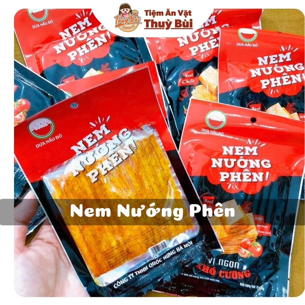 (HOT) 10 Gói Nem Nướng Phên làm từ bột mì, đồ ăn vặt, đồ 1k Bà Tuyết Diamond, đồ 1k