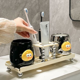 Dễ Thương Nước súc Miệng Cốc Kệ Bàn Chải Đánh Răng Điện Kem Đánh Răng Kệ Bộ Vệ Sinh Hộ Gia Đình Chân Đế Rửa Bàn Chải Đánh Răng Cốc skq029.8