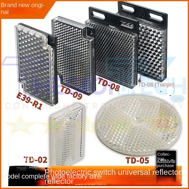 Tấm Phản Quang Hồng Ngoại  Gương Phản Xạ Cảm Biến Quang Hông Ngoại E39-R1 TD-09 TD-08 TD-02 TD-05 MS