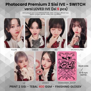  Set 6 Photocard IVE SWITCH - Card Bo Góc Unofficial - Cán nhám 2 mặt - Hình in sắc nét 