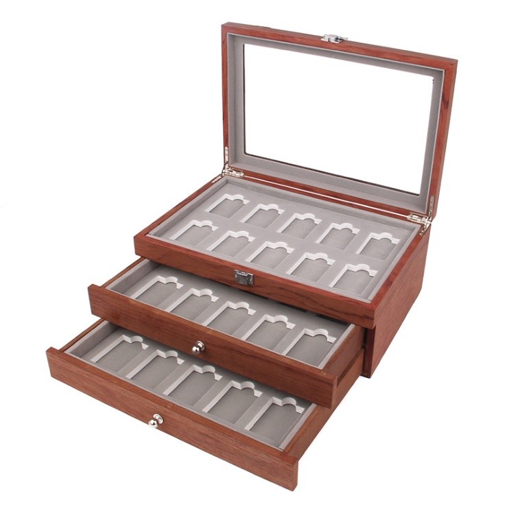 Hộp gỗ đựng Zippo 30 cái cực đẹp và cứng cáp