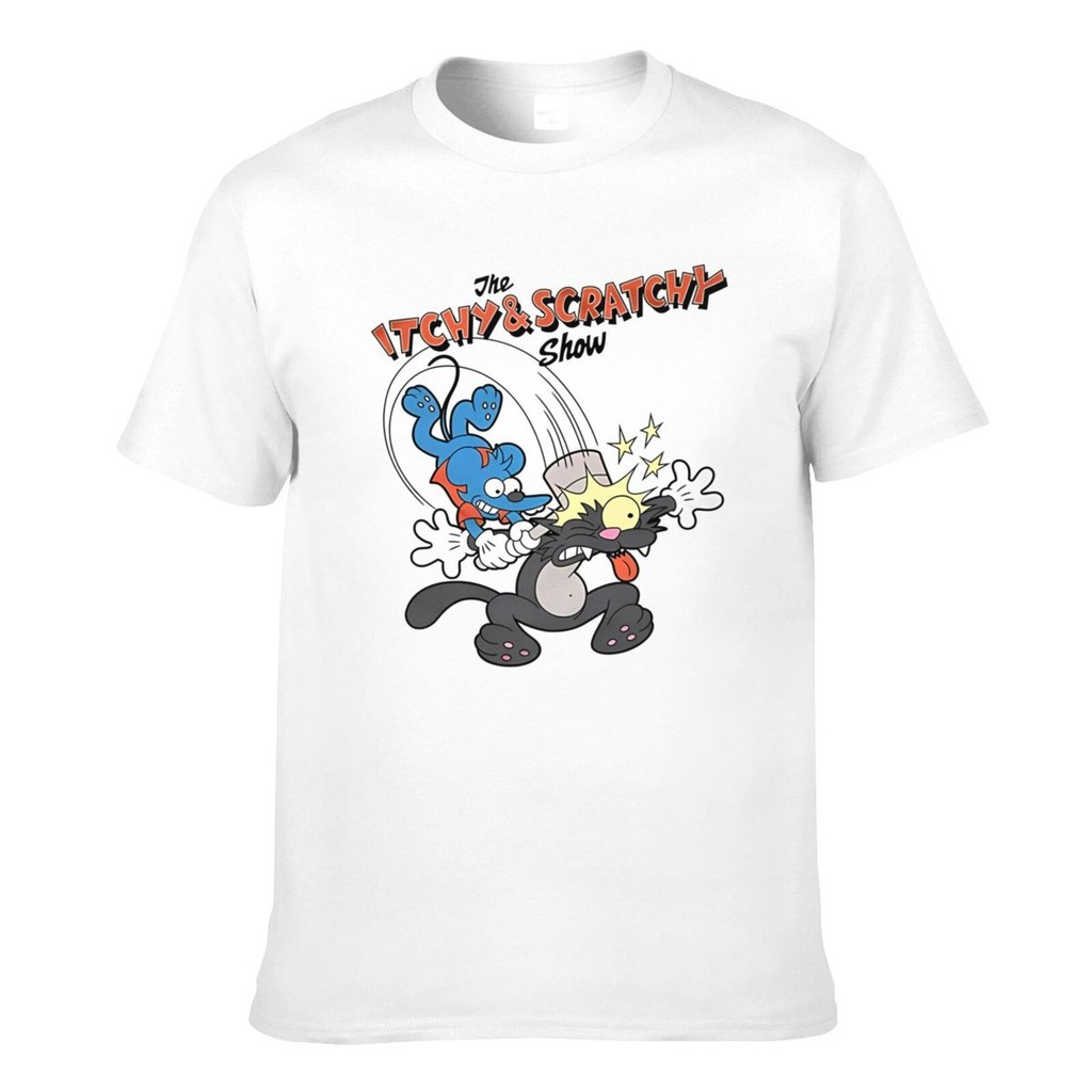 Áo thun nam tùy chỉnh The Simpsons Itchy Scratchy Hammer
