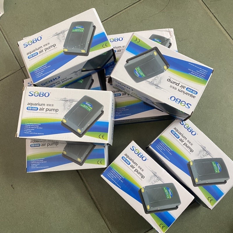 Máy Sủi Khí Oxy 2 Vòi SOBO SB-648 | Máy Sủi Oxi Giá Rẻ, Ổn Định