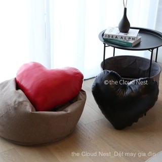 the Cloud Nest☁ Gối tình yêu sáng tạo Gối tựa SOFA sáng tạo Đệm gối mềm thời trang Gối da Gối da ngày lễ tình nhân Trung Quốc Gối quà tặng sinh nhật mẫu trang trí nhà trang trí Giáng sinh