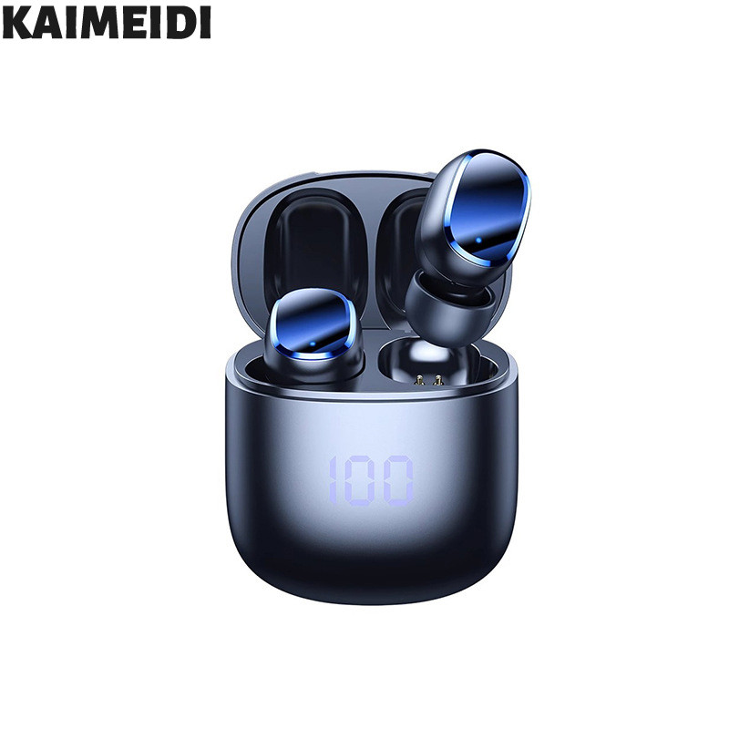 kaimeidi Tai nghe Bluetooth không dây mini hình hạt đậu Heiju F40PRO có màn hình hiển thị nguồn điện kỹ thuật số, tuổi thọ pin dài và phong cách in-ear công suất cao