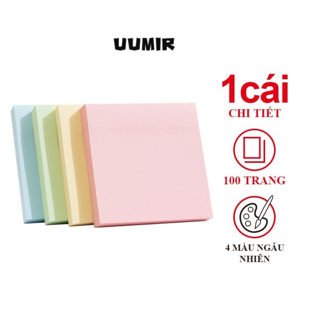 100 Tờ Giấy Dán Ghi Chú, Trường Văn Phòng Phẩm Giấy Cạo Dán, Đồ Dùng Văn Phòng Màu Giấy Dán Notepad 
