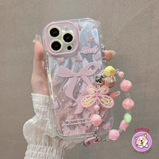 Hoa Hồng Hồng Hồng Bướm Dây Chuyền Ốp Lưng Điện Thoại iPhone 16 15 14 13 12Pro Max 11 XR XS Max 7 8 Plus SE2020 Vòng Tay Hoạt Hình Vỏ Điện Thoại Cho iPhone 16Pro 16Plus Vỏ Mềm NYS