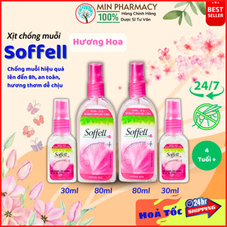 XỊT CHỐNG MUỖI SOFFELL DẠNG PHUN SƯƠNG Chai lớn 80ml - Minpharmacy