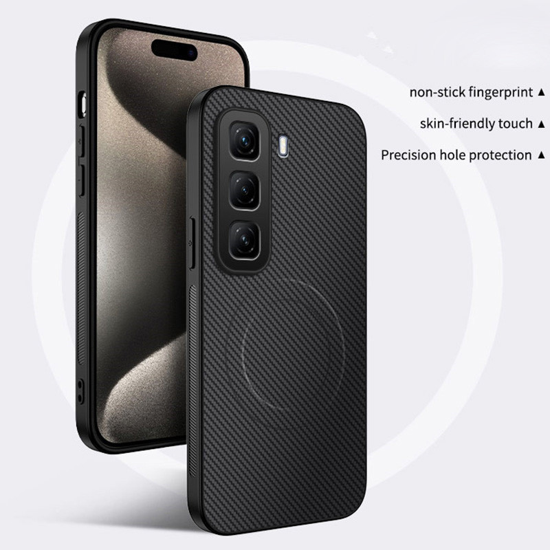 Dành Cho Infinix Hot 60i X6728 X6728B Chống Sốc Sang Trọng Mờ Ốp Lưng Sạc Không Dây Chống Sốc