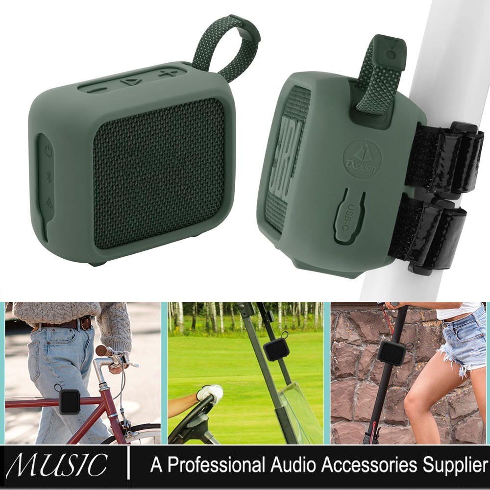 Ốp Lưng Silicon Cho JBL Go 4 Loa Di Động Có Dây Đeo Có Thể Tháo Rời Cho Xe Đạp Golf Xe Du Lịch Mang 