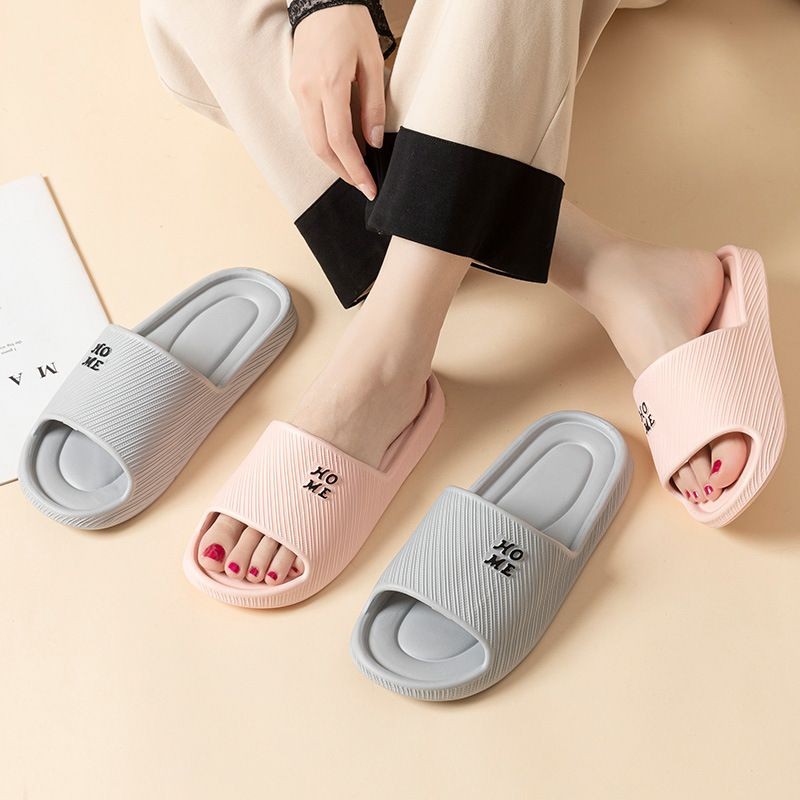 Dép đi trong nhà nam nữ chữ HOME, đế êm chống trượt nhiều màu lựa chọn