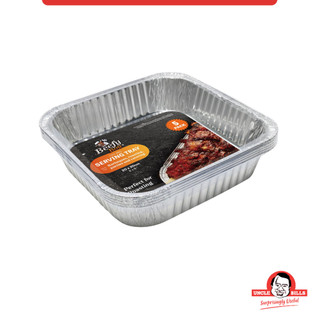 Bộ 5 Khay Giấy Bạc BBQ UNCLE BILLS Giữ Nhiệt Tốt Tiện Lợi Nướng Thực Phẩm - KC0476