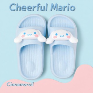  Cheerful Mario Sanrio dép cho bé gái chính hãng đế mềm chống trượt Cinnamoroll dép lê nữ đep đi trong nhà 